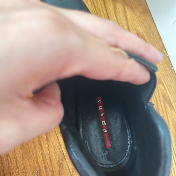 Prada boots: slightly warn, scuff mark shown in picture - Picture 2 of 3